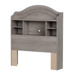 Sand Oak Twin Bookcase Headboard – Savannah