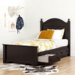 Savannah Chocolate Twin Bed Set with 3 Drawers (39 Inch)