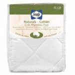 Sealy Naturals-Cotton Fitted Crib Mattress Pad