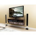 Series 9 Espresso 58 Inch Wall Mounted A/V Console