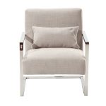 Skyline Gray Linen Accent Chair