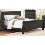 Slate Gray Classic King Sleigh Bed – Mayville