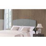 Smoke Gray Casual Contemporary Full/Queen Upholstered Headboard.