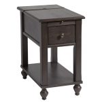 Smokey Brown Chair Side Table – Peterson