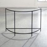 Sofa Table – Black – Clear Glass – Harvy Park