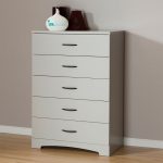 Soft Gray Five Drawer Chest of Drawers – Step One