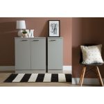 Soft Gray Small Storage Cabinet – Axess