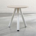 Soft Modern Arctic White Side Table