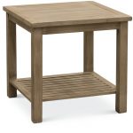 Tan Outdoor Aluminum End Table – Plank