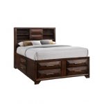 Tobacco Brown Classic Contemporary Queen Storage Bed – Anthem