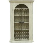 Traditional Antique White Wine Armoire – French