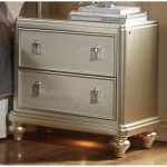 Traditional Champagne Gold Nightstand – Diva