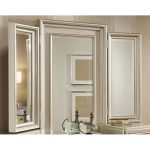 Traditional Champagne Tri-View Vanity Mirror – Diva