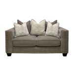 Traditional Gray Loveseat – Caprice