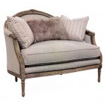 Traditional Persian Taupe Settee – Claudine
