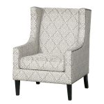 Traditional Tan Wingback Accent Chair – Biltmore