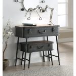 Trunk Style 2 Piece Table Set