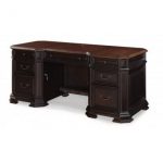 Two Tone Executive Wood Office Desk – Eastchester