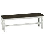 Two-Tone French Country Dining Bench – Bourbon County Collection