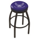 US Air Force Black 25 Inch Counter Stool