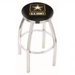 US Army Chrome 25 Inch Counter Stool