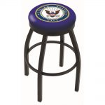 US Navy Black 25 Inch Counter Stool