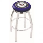 US Navy Chrome 25 Inch Counter Stool
