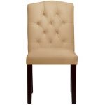Velvet Buckwheat Tufted Arched Back Dining Chair