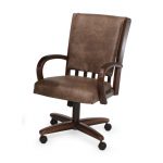 Walnut Caster Dining Chair – Palance Collection