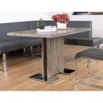 Walnut Gray Modern Dining Table – Zenith Collection