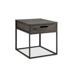 Weathered Charcoal Claremont Rectangle End Table