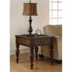 Weathered Oak Brown End Table – Bordeaux