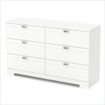 White 6-Drawer Double Dresser – Reevo