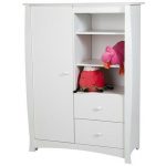 White Armoire with Drawers – Beehive