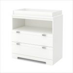 White Changing Table with Storage – Reevo