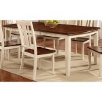 White & Cherry Dining Table – Dover Collection