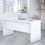 White Credenza Desk (60 Inch) – Echo