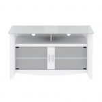White/Frosted Glass TV Stand – Aero