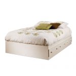 White Full Size Mates Storage Bed with 3 Drawers (54 Inch) .