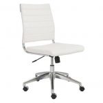 White Low-Back Office Chair – Axel