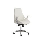 White Low-Back Office Chair – Bergen