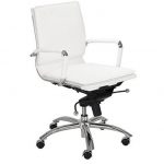 White Low-Back Office Chair – Gunar