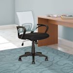 White Mesh Back and Black Office Chair