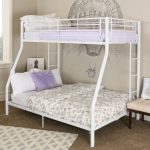 White Metal Twin-over-Full Bunk Bed