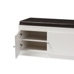 White Shoe Cabinet Seating Bench