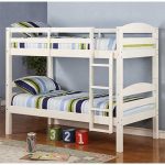 White Solid Wood Twin-over-Twin Bunk Bed