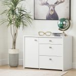 White Storage Unit with File Drawer – Interface