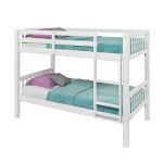 White Twin-Over-Twin Bunk Bed – Dakota