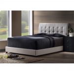 White Upholstered Full Size Bed – Lusso