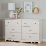 White Wash 6 Drawer Dresser – Lily Rose